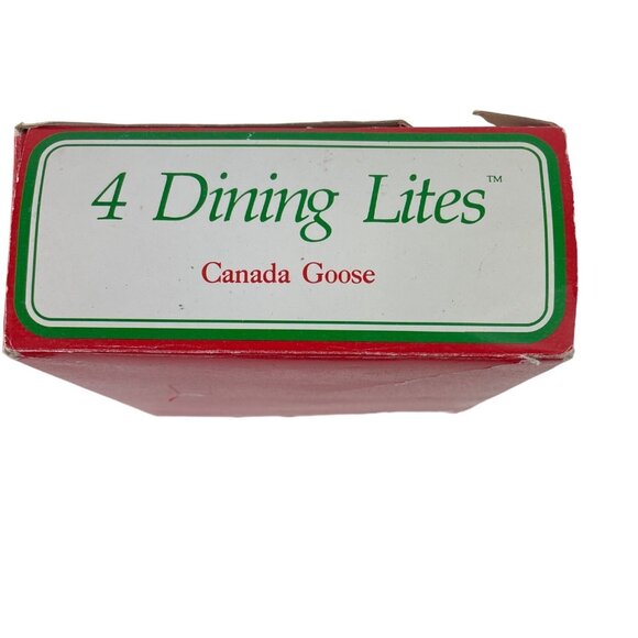 Vintage Potpourri Press Set of 4 Mini Dining Lites/Candle Holders Canada Goose - Picture 15 of 16